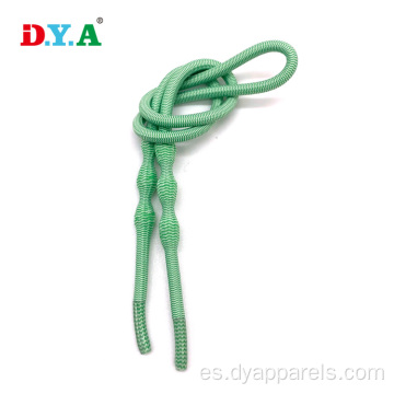 Alta duradera verde redonda sin cordón elástico de la corbata